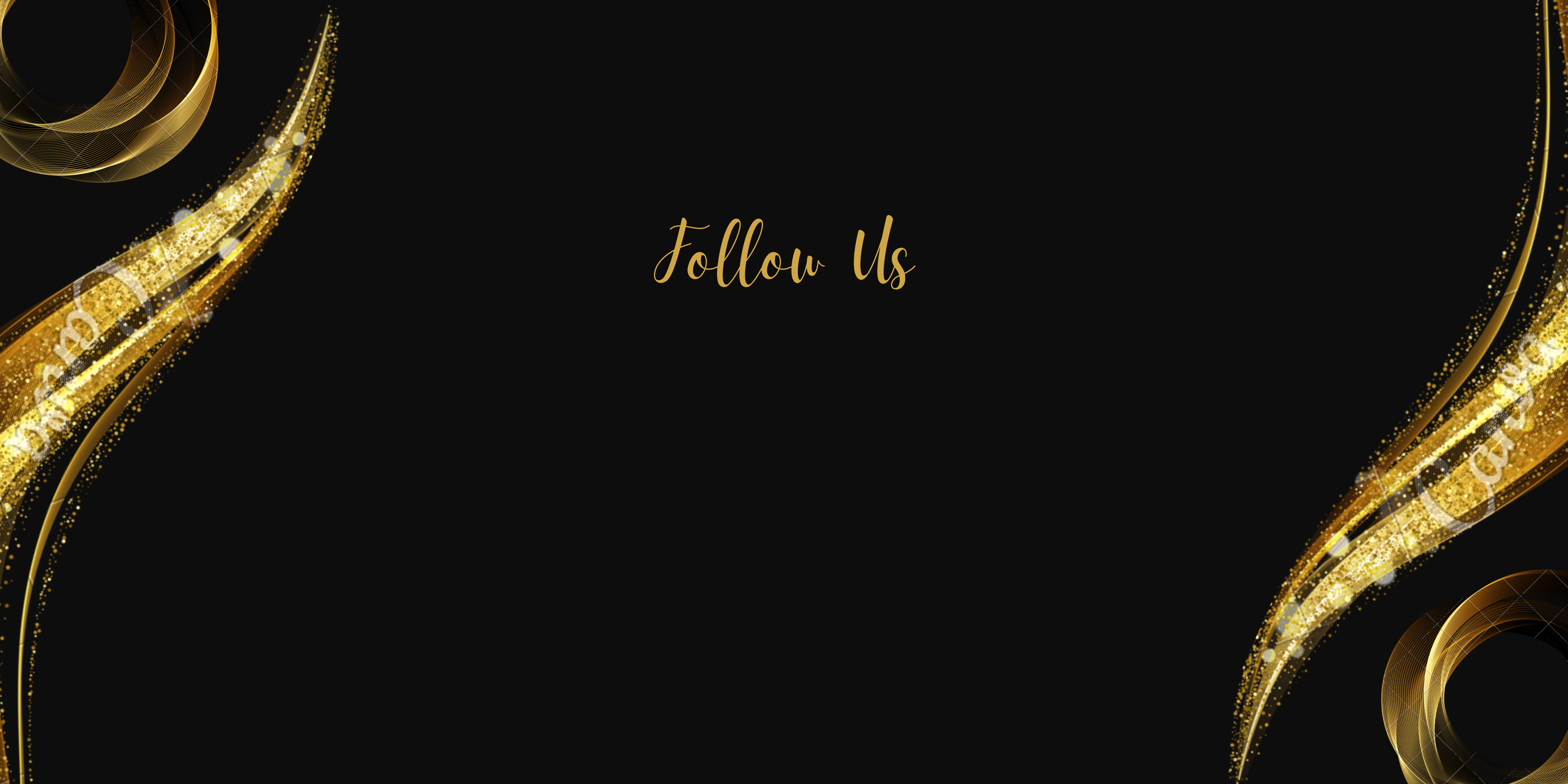 Black Gold Save The Date Banner Landscape